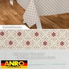 ANRO Oilcloth Tablecloth Oilcloth Tablecloth Washable Garden Tablecloth Round Oval