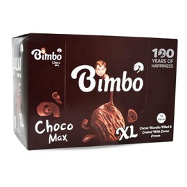 Bimbo Cocoa Biscuits Filled & Coated With Cocoa Cream Original Shoco Max Chocolate Egyptian Halal Cookies Crispy Delicious Sweet Kids Adults (12 Peices) بيمبو بسكويت كاكاو محشو ومغطى بكريمة الكاكاو