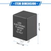 X AUTOHAUX Electronic LED Flasher Relay Fix, 5 Pin EP27