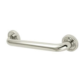 Kingston Brass DR914126 Camelon 12" Grab Bar, 1-1/4" Diameter, Polished Nickel