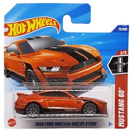 Hot Wheels - 2020 Ford Mustang Shelby GT500 - Mustang 60th 2/5 - JBB16 - Short Card - Orange - Mattel 2025-1:64