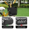 Muimurex Front Bicycle Basket, Plastic Handlebar Storage Basket Black