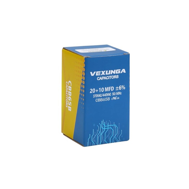 VEXUNGA 20/10 uF 20+10 MFD 370VAC or 440VAC Dual Run