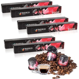 Invigo Coffee Espresso Pods for Nespresso Machine Original Line - Hot & Iced Coffee Espresso Pods, Kosher 100% Ground Espresso Coffee Capsules Nespresso Compatible - Pack of 60, Boost Flavor