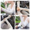 Coollooda Women's Summer UV Protection, Lace Arm Cover, UV Protection,