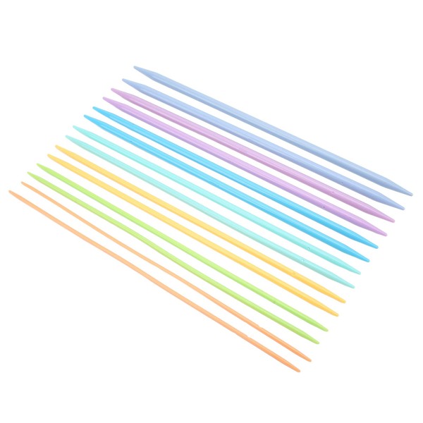 14Pcs Plastic Knitting Needles, 4-10 mm Double Pointed Needles Comfortable