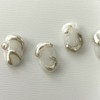 ˡᴬᴺᵀᶤˡ Brass lump handmade nail tip - Short Oval S