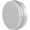 Silver Aluminium Refillable Containers, Empty Tin Jars Round Storage Bottles