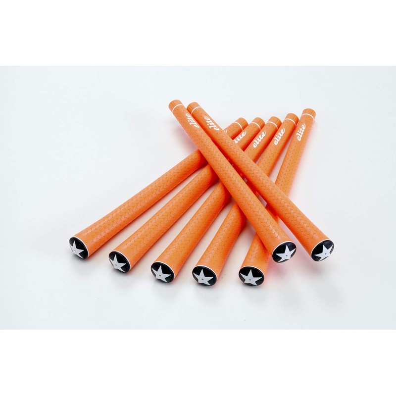 elitegrips Y360°s Golf Grips, Set of 7, Wild Orange with