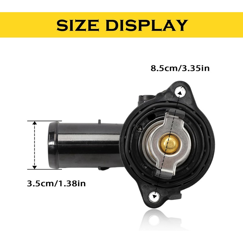 330424 Thermostat Housing Assembly Compatible with Maserati Ghibli Levante Quattroporte