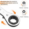 sourcing map 4 in 1 Double Box End Reversible Ratcheting