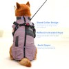 EOAMGO Dog Coat, Waterproof Dog Coat with Harness, Warm Coats
