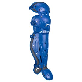 CHAMPRO Optimus Pro Leg Guard - 14.5"" Shin Length, Royal (CG184RY)