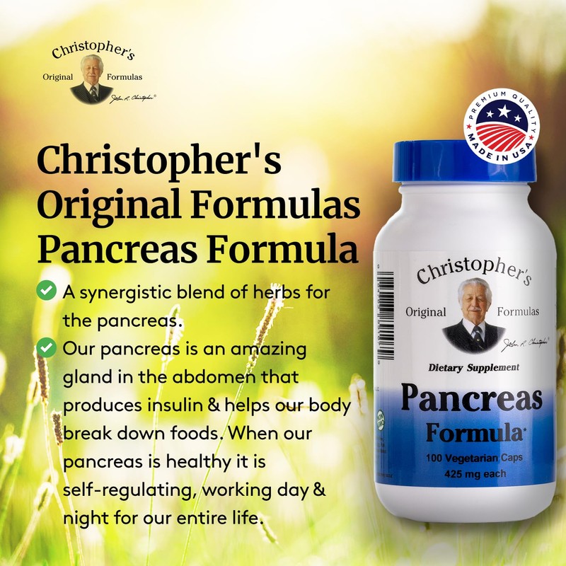 Christopher's Original Formulas Pancreas Formula - Pancreas Cleanse Detox &