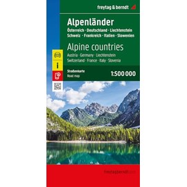 Alpenländer, Straßenkarte 1:500.000, freytag & berndt: Österreich - Deutschland - Schweiz - Frankreich - Italien - Slowenien (freytag & berndt Auto + Freizeitkarten)