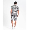 Fashonal Mens Zebra Print Costume Suits for Prom Themed Party,