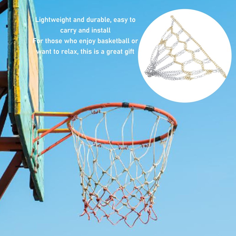 Iron Basketball Net Rust Proof Heavy Duty Basketball Net Chain