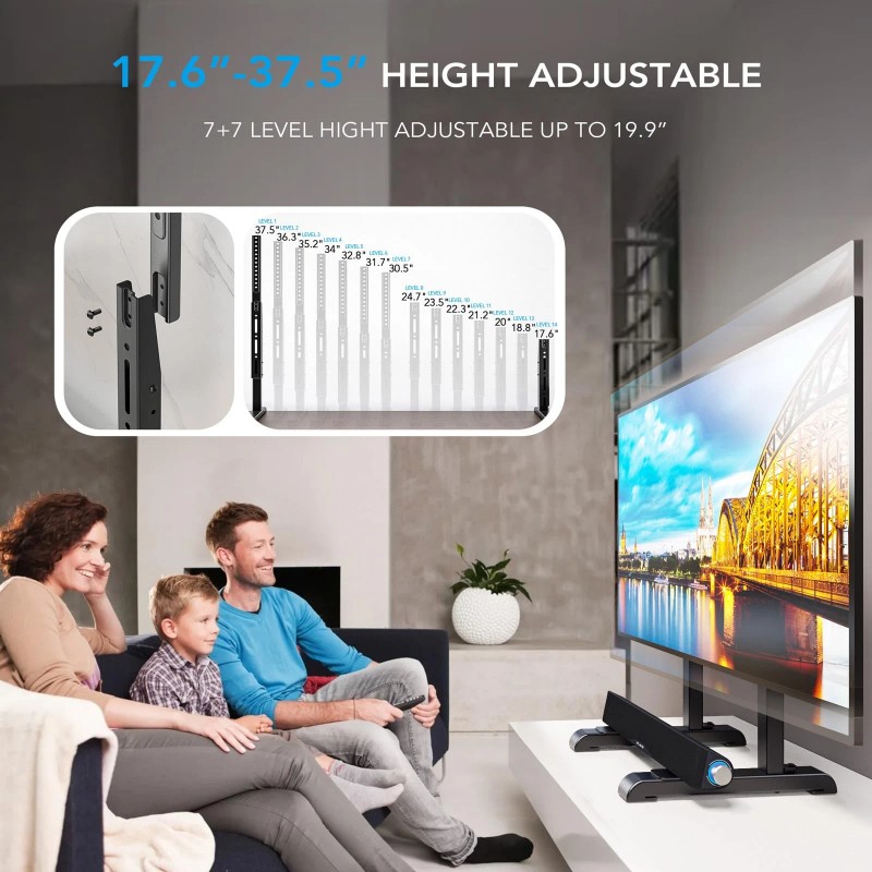 Ax Waber TV Stand for 37-86 Inch TVs Height Adjustable