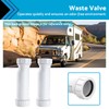 MAX COOL Motorhome Waste Valve Waterless Self Sealing Waste Valve