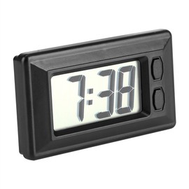 Asixx Digital Clock, Alarm Clock, Table Clock, Dual Use, Mini, Small, Clock, Simple, Easy to View, Suitable for Cars, Desks, Tables, Easy Operation, Digital Clock, Black