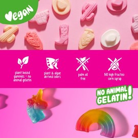 Katjes Rainbow Plus Wild and Free Variety Bundle, Foam Candy, Sweet Tangy Flavored Gummies for Bachelorette Parties & Bridal Showers, Vegan Gummy, 4 Pk