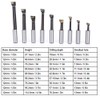 9Pcs Boring Bar Set 12mm F1 Type High Speed Steel