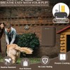 PAWZIDEA Wall Mount Dog Poop Trash Can Outside, 2.1 Gallon