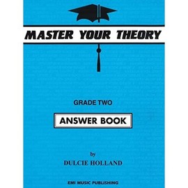 EMI Music Publishing Master Your Theory Grade 2 Answer Book Blue