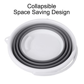 Eurow 10L (2.6 Gallon) Indoor and Outdoor Collapsible Bucket