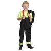 Aeromax Jr. Fire Fighter Bunker Gear, Black, Size 4/6