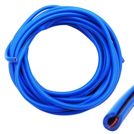 CTRICALVER Car Door Edge Protector, 5M Car Edge Trim Seal Protector U Shaped Car Protection Door Edge Guard Fit Most Cars (Blue)