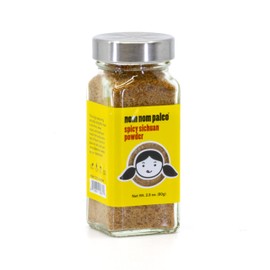 The Spice Lab Nom Nom Paleo Spicy Sichuan Peppercorn Powder, 2.8 oz French Jar, Gluten Free Seasoning with Szechuan Chili Flakes, Dried Sichuan Chili Powder, All Purpose Kosher, Non-GMO & Paleo Friendly