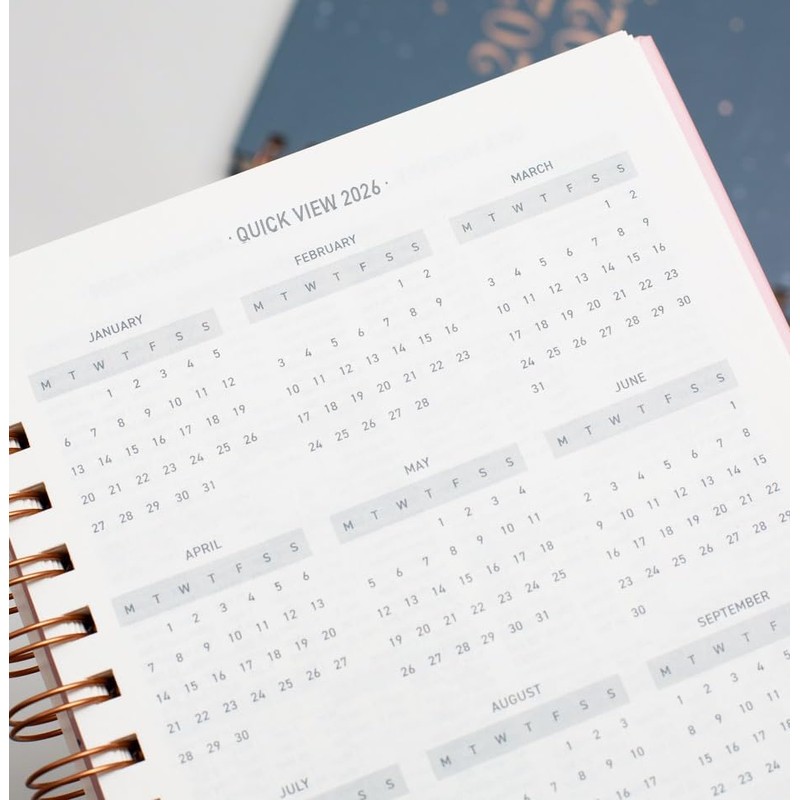 2025-2026 Academic Diary A5 Week to View - Mid Year