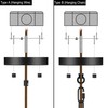 MAYOMAJO 5-1/8 Inches Light Canopy Kit with Heavy Duty Replacement