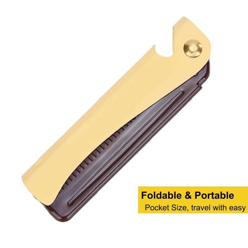 Stainless Steel Folding Comb, Pocket Comb for Men and Women,