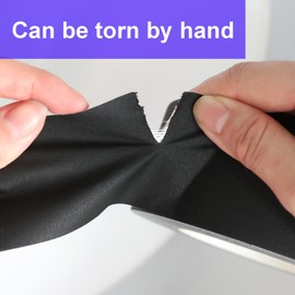 AMOGATO AMOGATO Black Gaffers Tape 2 Inch x 27 Yard,Gaffer Tape for Rubber Adhesive Leaves No Residue,Waterproof,Multipurpose,Easy to Tear,Great for Concerts, Weddings or More