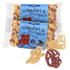 Pastabilities Hockey Shaped Pasta, Hockey Stick and Fun Shaped Noodles for Kids and Youth Players, Non-GMO Natural Wheat Pasta 14 oz (2 Pack)