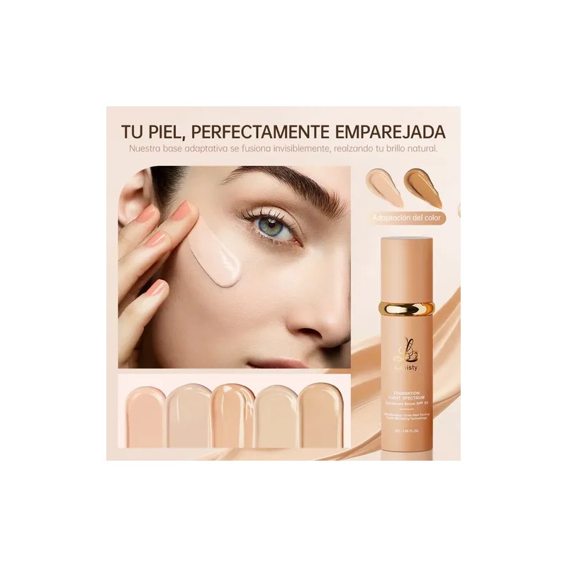 Lanisty Base De Maquillaje 4 En 1 Color Beige Adaptable