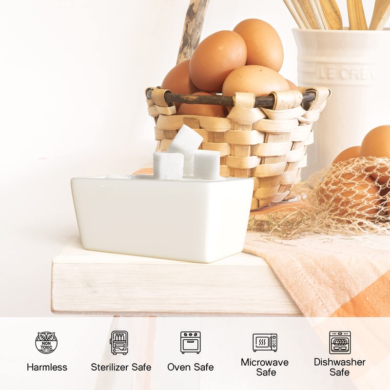 Zerodeko 2Pcs Ceramic Sugar Packet Holder Sugar Packet Storage Packet