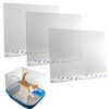 3Pcs/Set Cat Litter Box Pee Shields, Easy Clean Frosted Cat