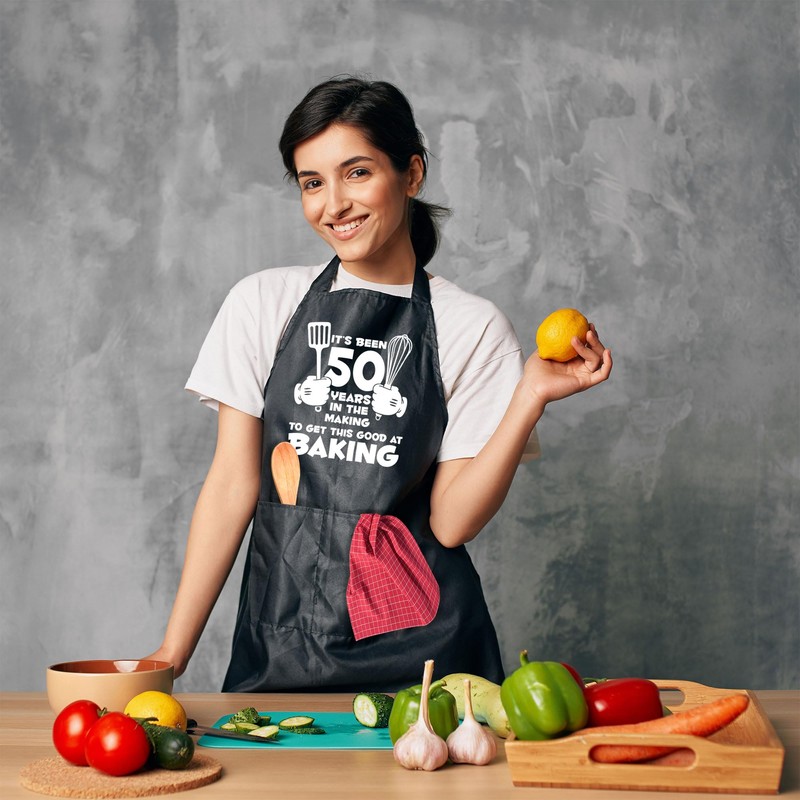 Women's 50th Birthday Gift Baking Apron - It's Been 50