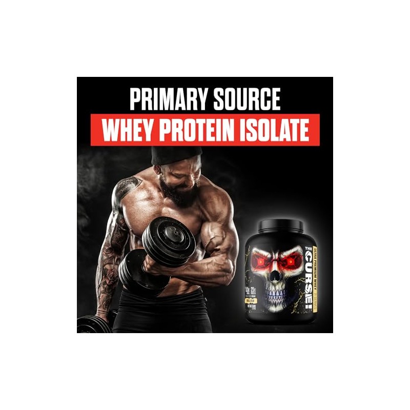 JNX Sports The Curse Ultra Premium Whey Protein Powder Vanilla