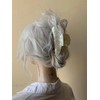 Hair Claw Clips for Women, Sweet White Shimmering Hair Claw
