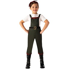 Bristol Novelty CF229XL Land Girl Costume, Green, Age 10-12 Years Old