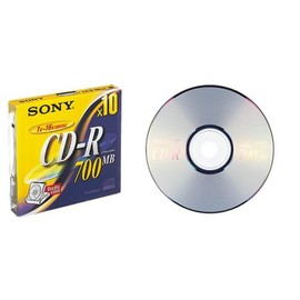 SONY 10CDQ80DNC CD-R Media (10 Pieces, Non-Printable)