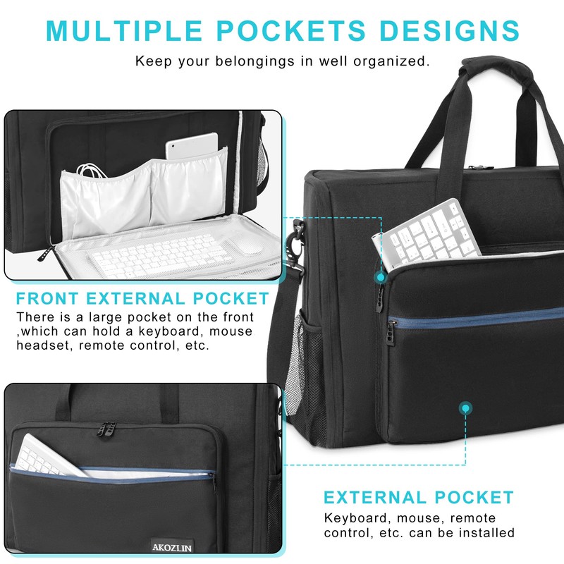 AKOZLIN LCD Screens/TVs(up to 2) Transport Tote Bag for 27"