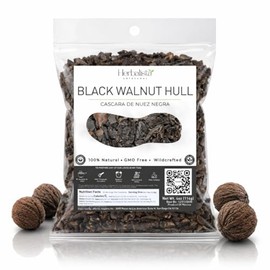 Herbalista Black Walnut Hull Loose Herbal Tea 4 oz (114g) – Cascara de Nuez Negra – Wildcrafted Herbal Tea – for Digestive & Skin Wellness – Caffeine Free, Non-GMO, Additive Free