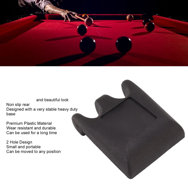 2 Cue Holder Prevent Slip Small Portable Heavy Duty Base