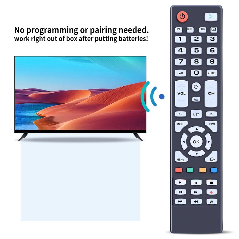 Replacement Remote Control for Sky Vision DVB-T2 150T-HD Antenna Receiver
