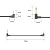 Xilaghy 90 Degree 1/8 to 1/4 Stereo Audio Cable, Right